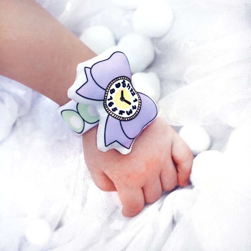 我的第一只布手表 (珍珠蝴蝶结款) (R01B01) - 其他 - 棉．麻 紫色