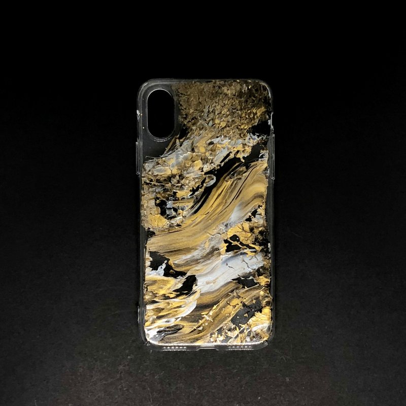 Acrylic 手绘抽象艺术手机壳 | iPhone X/XS | Kirin - 手机壳/手机套 - 压克力 金色