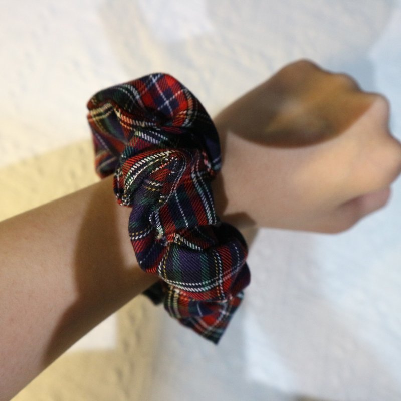 【发圈】冬日单品 | 送女友首选格仔 | 斯文 文青感 - 发饰 - 棉．麻 多色