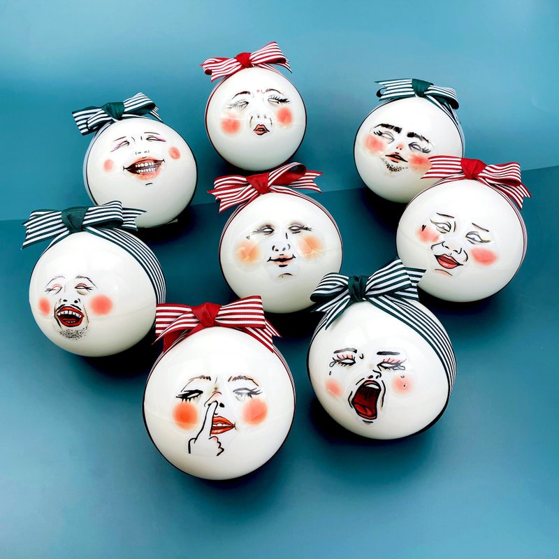 //人气 最后追加// 圣诞礼物限定- 扭蛋福袋 (大) (4种组合) - 卡片/明信片 - 聚酯纤维 红色