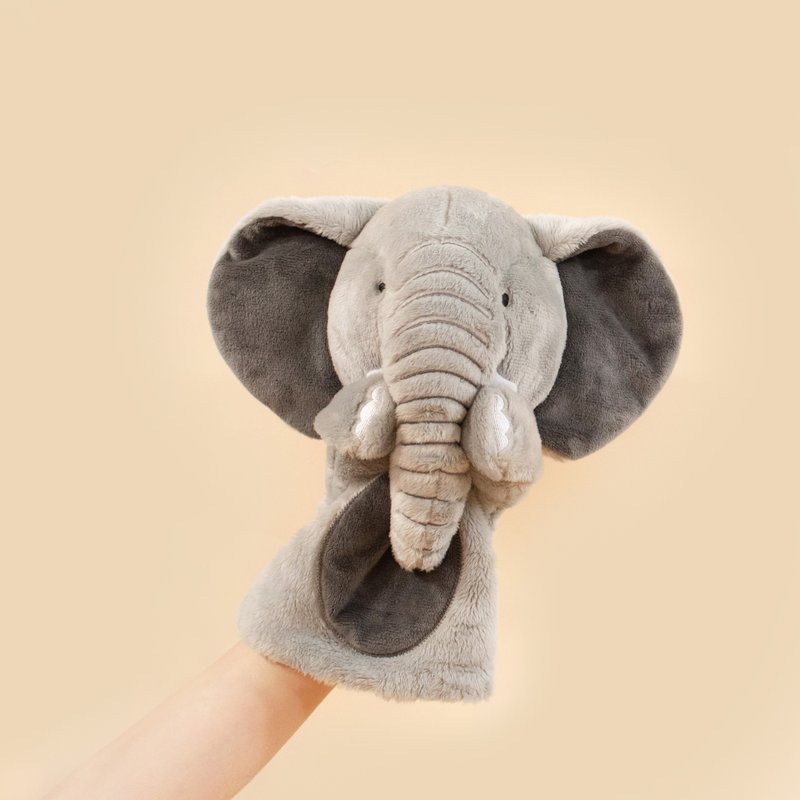 SimpliCute | Toby the Elephant Hand Puppet 大象手偶 - 玩偶/公仔 - 其他人造纤维 灰色