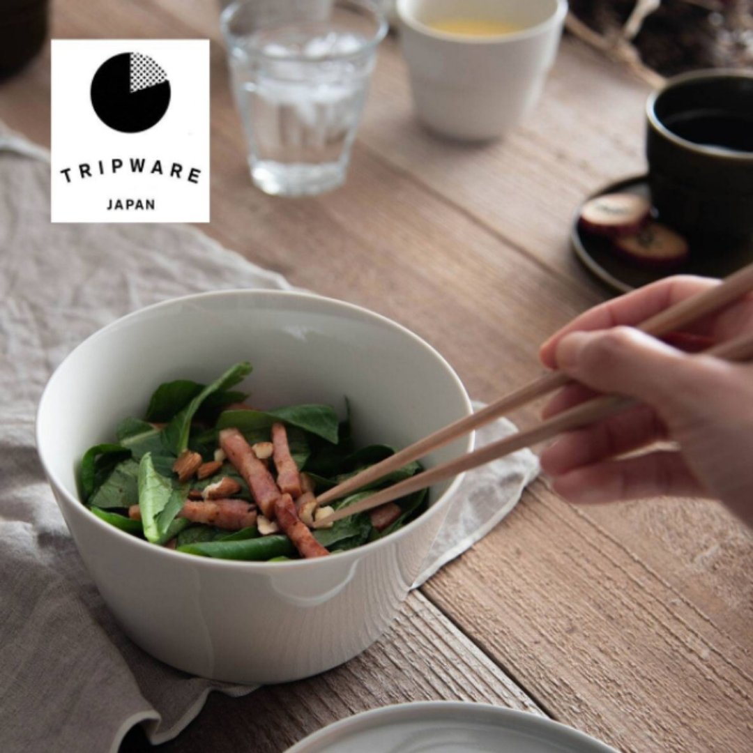 【Trip Ware Japan】直碗-无盖 日本制 美浓烧 (经典白) - 盘子/餐盘/盘架 - 陶 