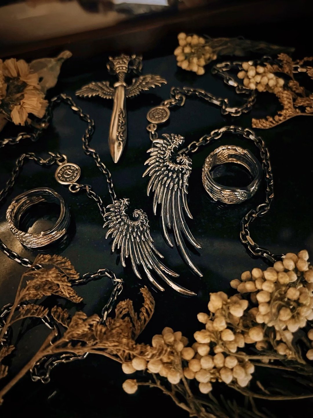 【巴洛克系列】路西法 Lucifer 925 纯银/情人对饰 (不含链) - 项链 - 纯银 