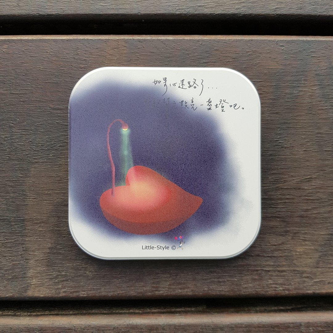 吸水杯垫-如果心迷路了 - 杯垫 - 其他材质 白色