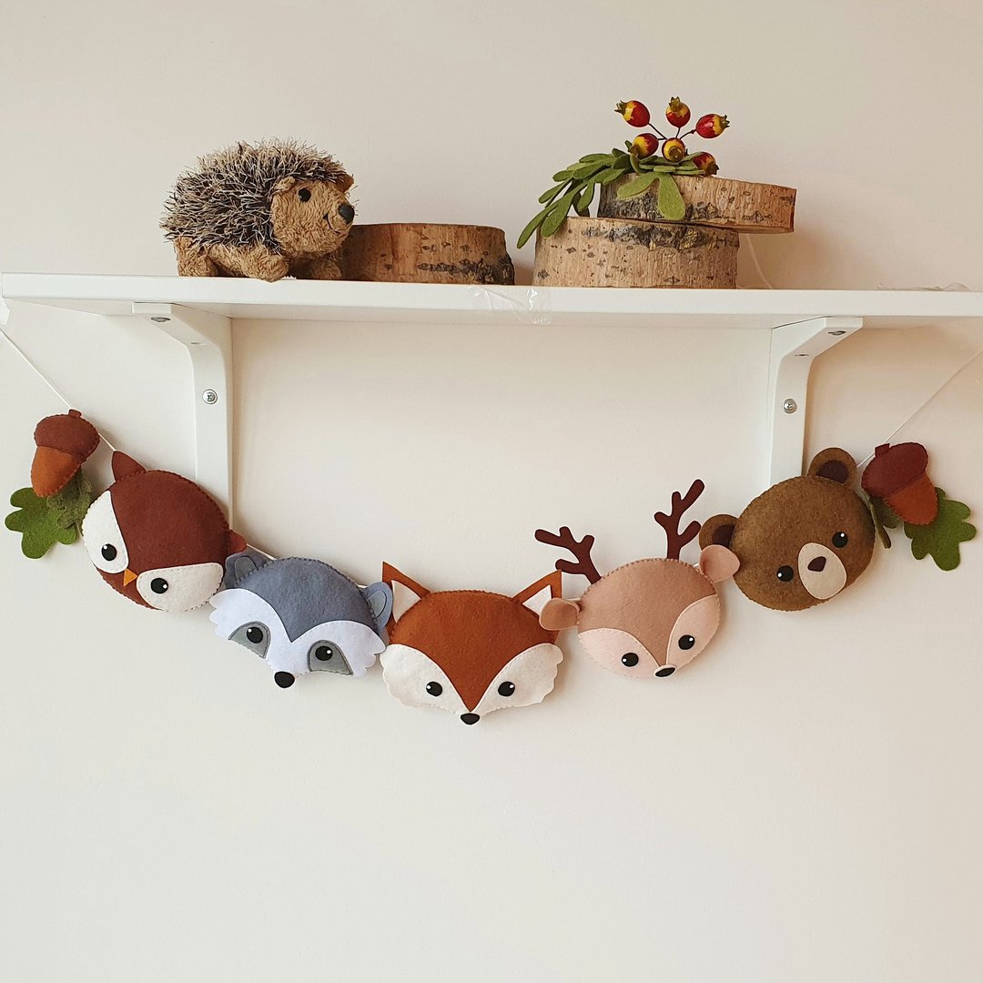 String pendants wall,  Newborn gift, home furnishing ornaments, kids room decor - 墙贴/壁贴 - 环保材料 绿色