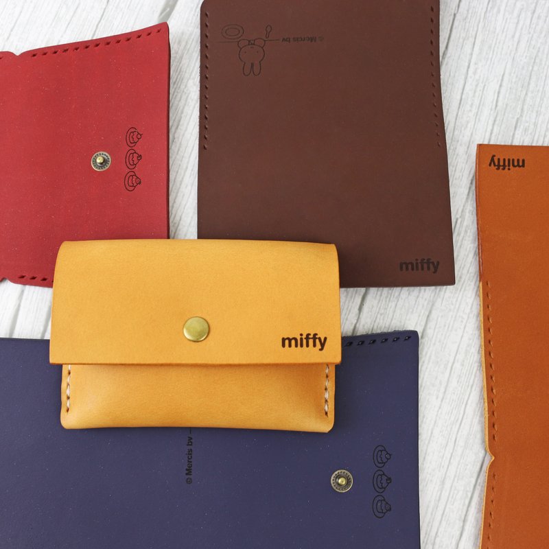 【70 Years of Miffy】联名真皮简约名片包 零钱包 材料包 - 零钱包 - 真皮 多色