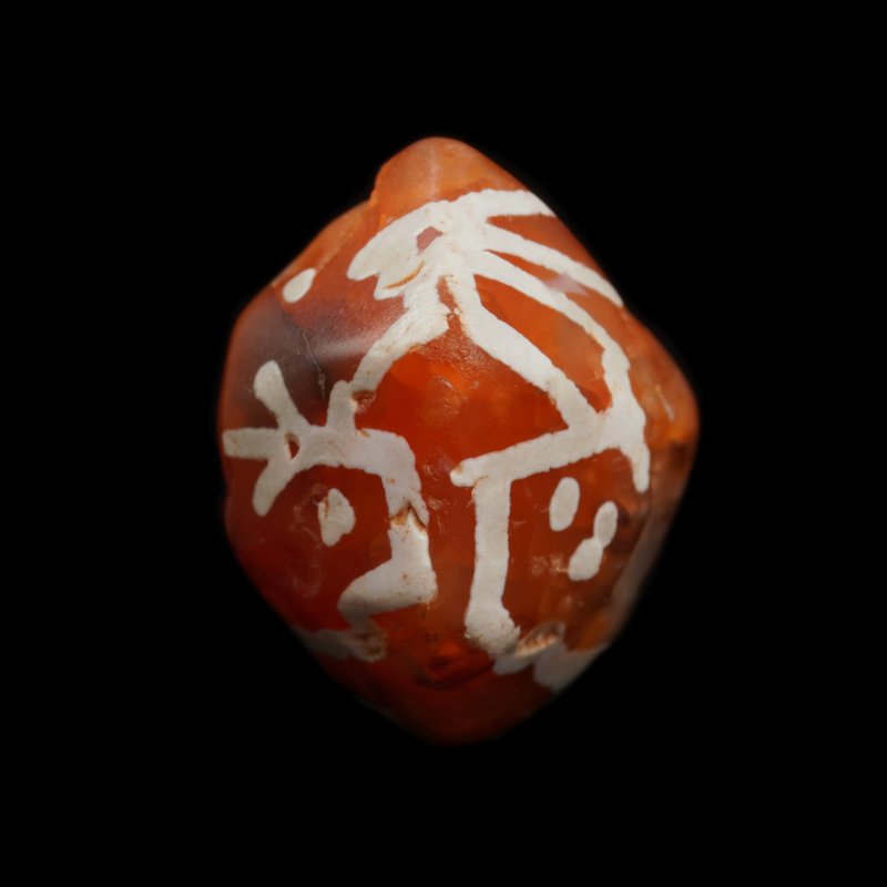 缅甸神灵图腾红玉髓古珠 - 其他 - 其他材质 