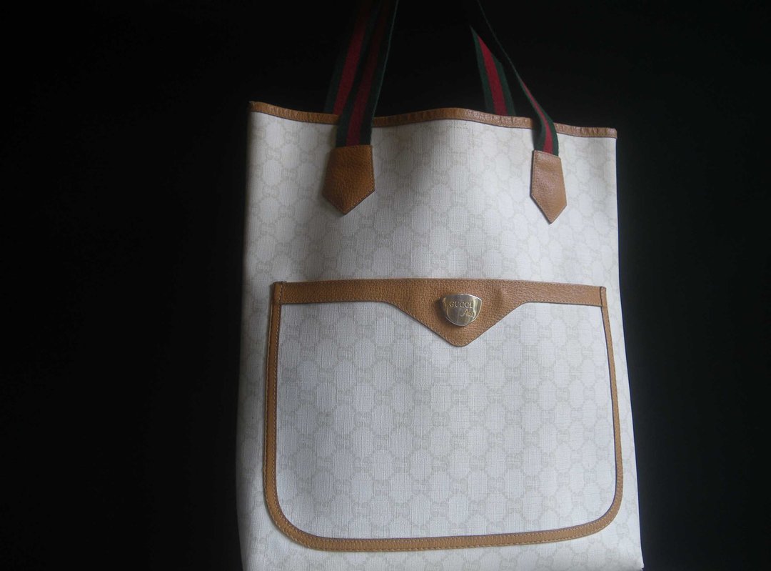 【老时光 OLD-TIME】早期二手老包极少见稀有GUCCI PLUS托特包 - 手提包/手提袋 - 其他材质 多色