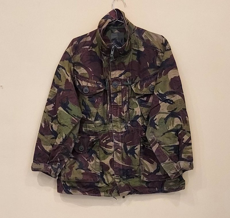 英国公发迷彩防风拉链夹克 军用外套大衣D款 英国制老品完整 - 男装外套 - 其他材质 绿色