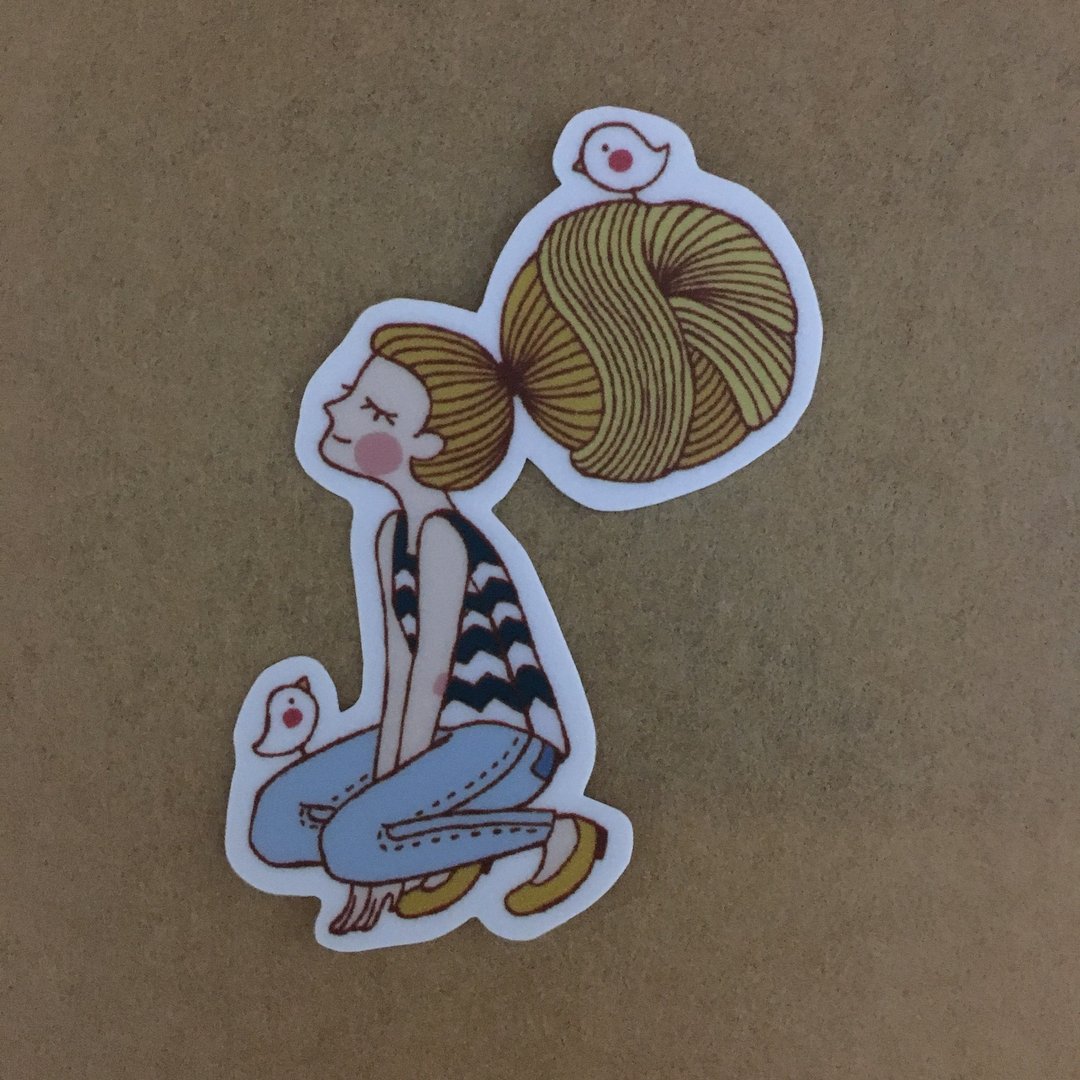 蜂巢女孩系列小型防水贴纸 SS0047 - 贴纸 - 防水材质 绿色