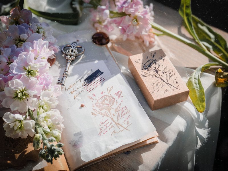 榉木花草印章系列 - I know its you - 印章/印台 - 木头 