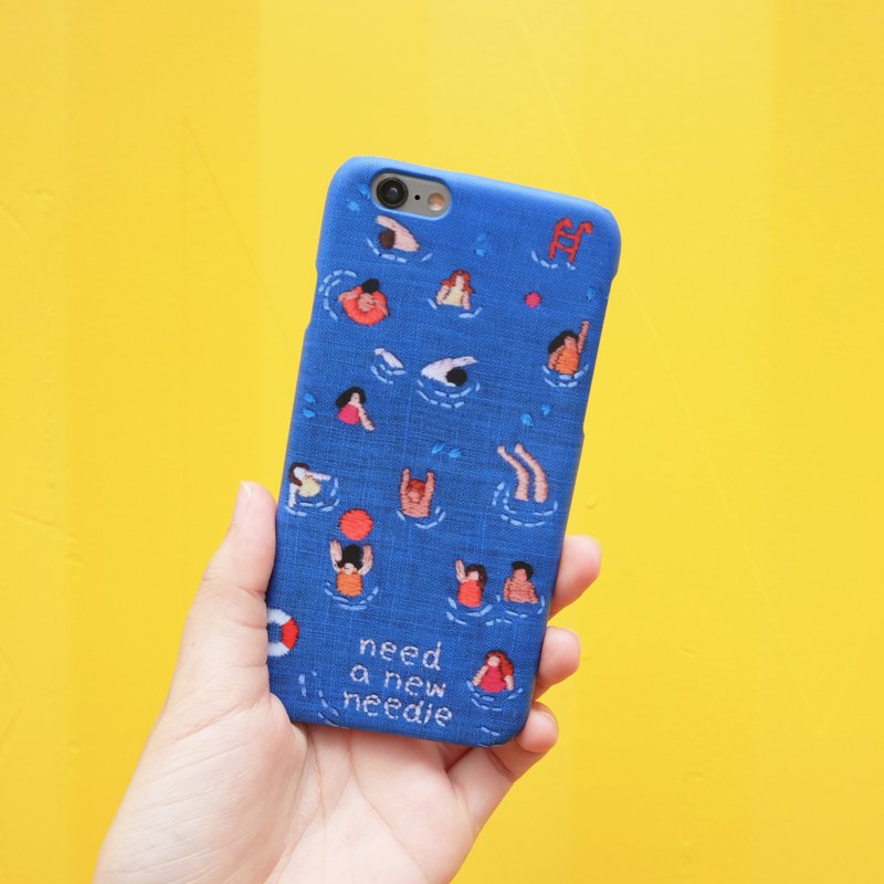 BLUE SWIMMING POOL iPhone Case - 手机壳/手机套 - 塑料 蓝色