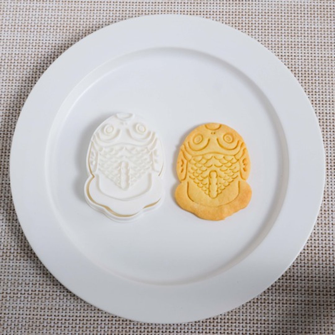 Tin goldfish (cookie cutter/cookie type) - 厨房用具 - 木头 