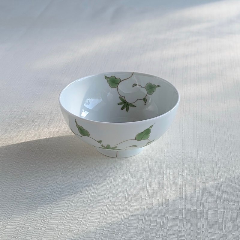 锦唐草碗（小） - 碗 - 陶 白色