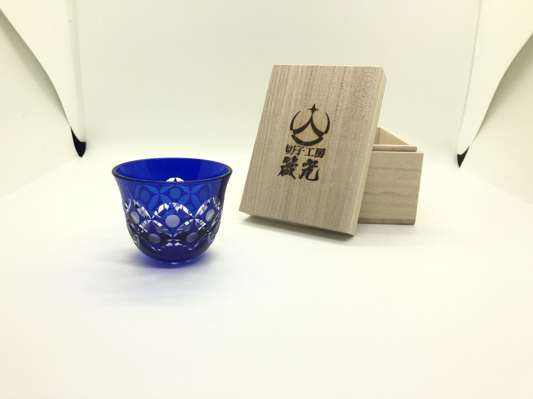 Guinomi / Tama Cloisonne - 酒杯/酒器 - 玻璃 蓝色
