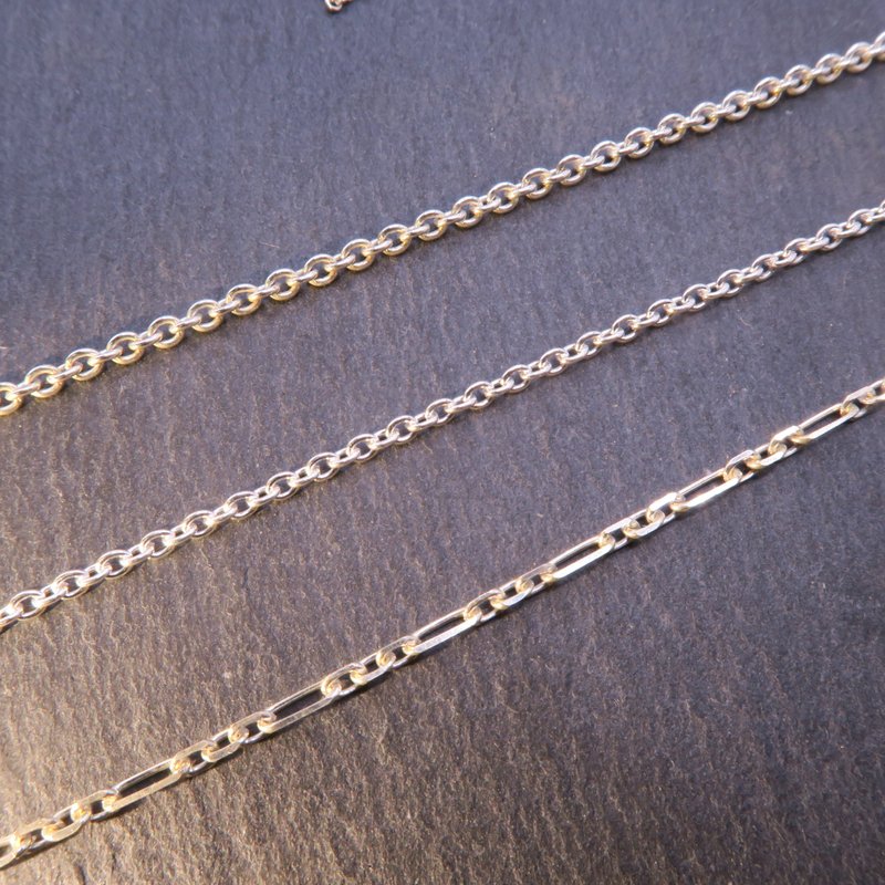 中性款银链 - 宽度约2mm - 项链 - 其他金属 银色