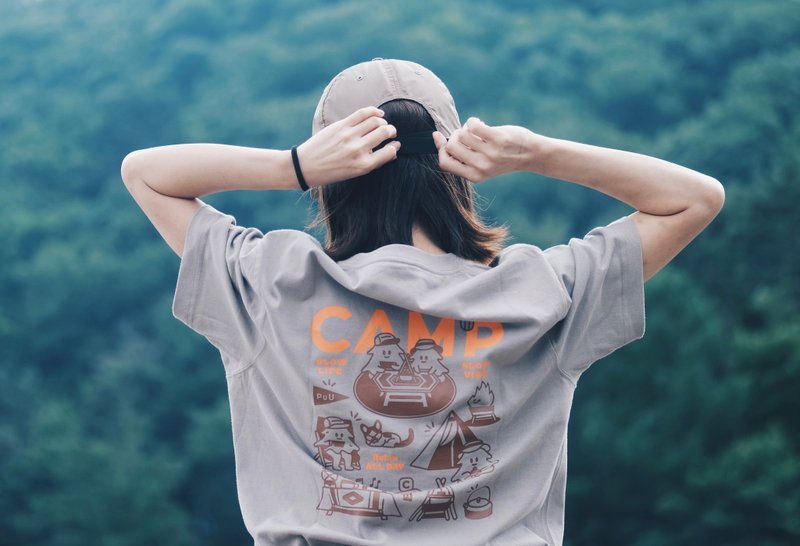 Camper Puu - Camp 插画T恤 露营 - 其他 - 其他人造纤维 