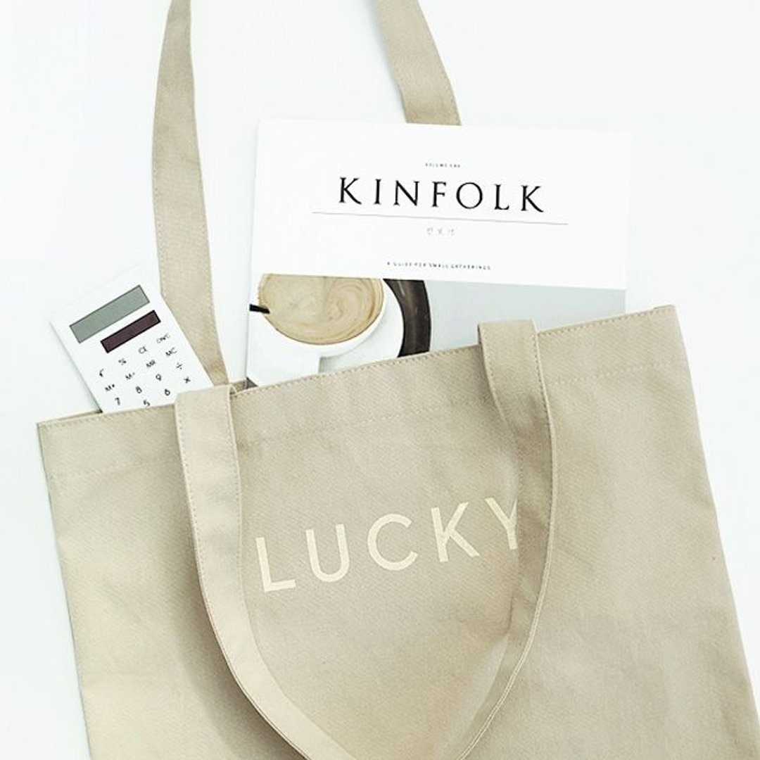 出清特卖-好运字母肩背手提袋-亚麻米,GMZ02841 - 手提包/手提袋 - 其他材质 卡其色