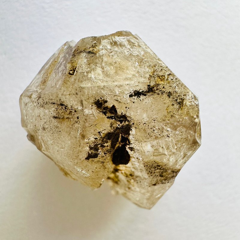 巴基斯坦黄泥骸骨水晶 银12开窗骨干水晶 原石原矿标 磁场脉轮 - 摆饰 - 其他材质 金色