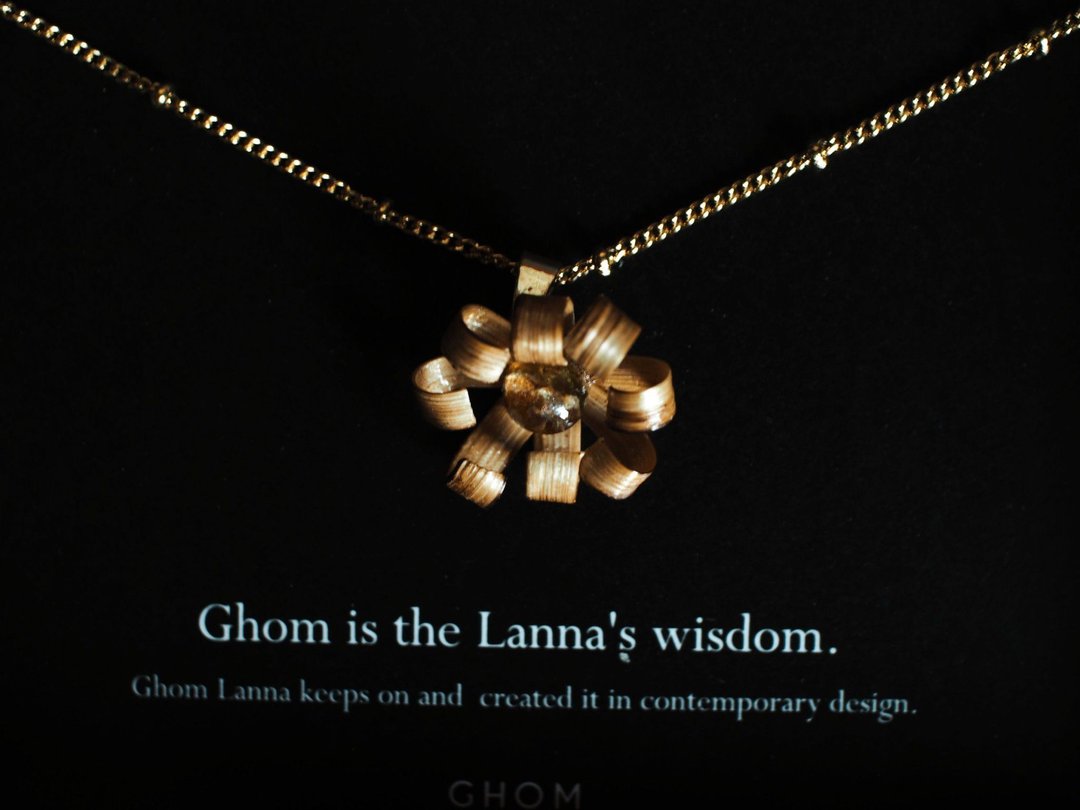 Kan Kaew Blossom（项链）棕色（手工制品）| GHOMLANNA | 竹子 - 项链 - 竹 咖啡色