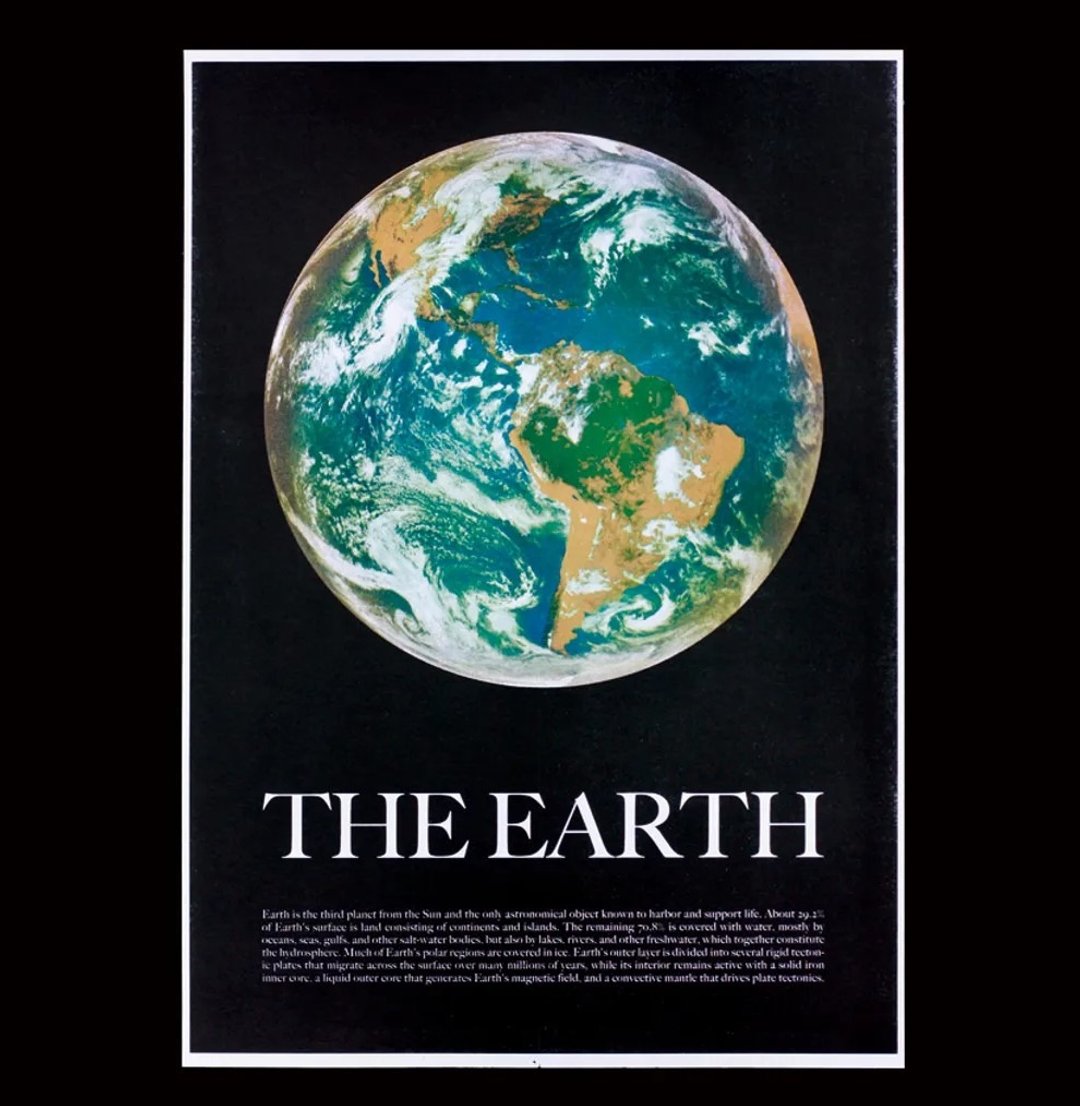 Risograph Museum - A3星球海报-地球 The Earth - 海报/装饰画/版画 - 纸 蓝色