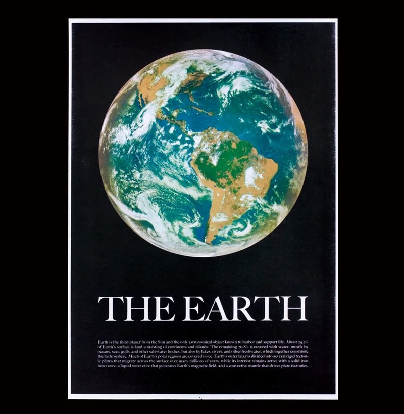 Risograph Museum - A3星球海报-地球 The Earth - 海报/装饰画/版画 - 纸 蓝色