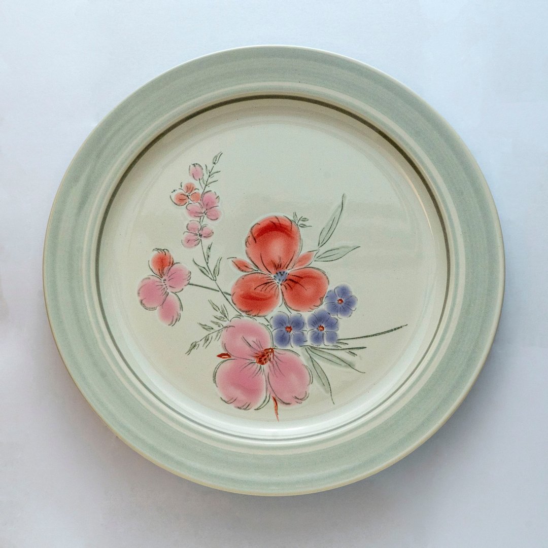 日本制 STONEWARE 27厘米炻器餐盘 全新未使用 台湾包邮 - 盘子/餐盘/盘架 - 陶 粉红色