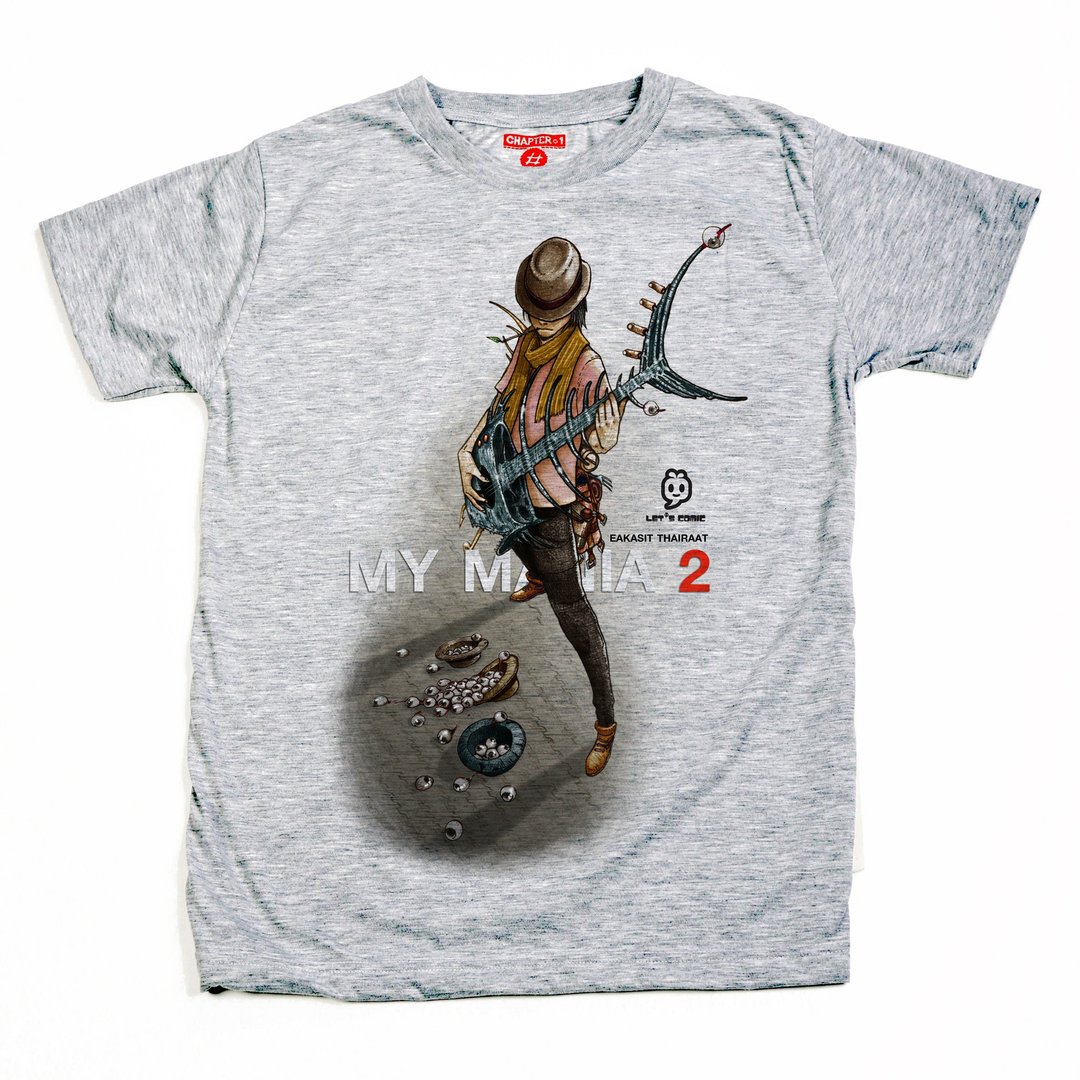 My mania 2 unisex men woman cotton mix Chapter One T-shirt - 男装上衣/T 恤 - 棉 白色