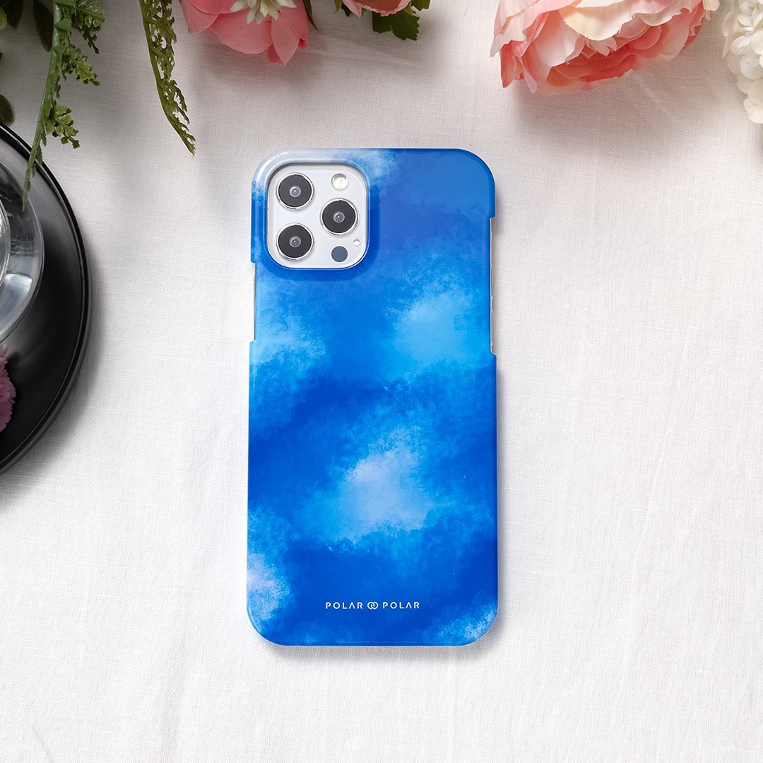 iPhone / Samsung 夏之彩云 蓝色 半包硬壳 手机壳【定制】 - 手机壳/手机套 - 塑料 蓝色