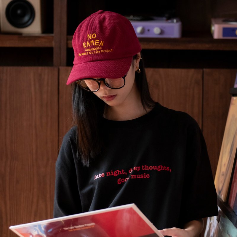 NO RAMEN NO LIFE, 棒球帽 - 帽子 - 其他材质 红色