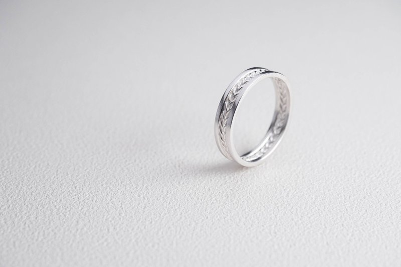 【穗花】纯银戒指 Silver Ring - 戒指 - 纯银 