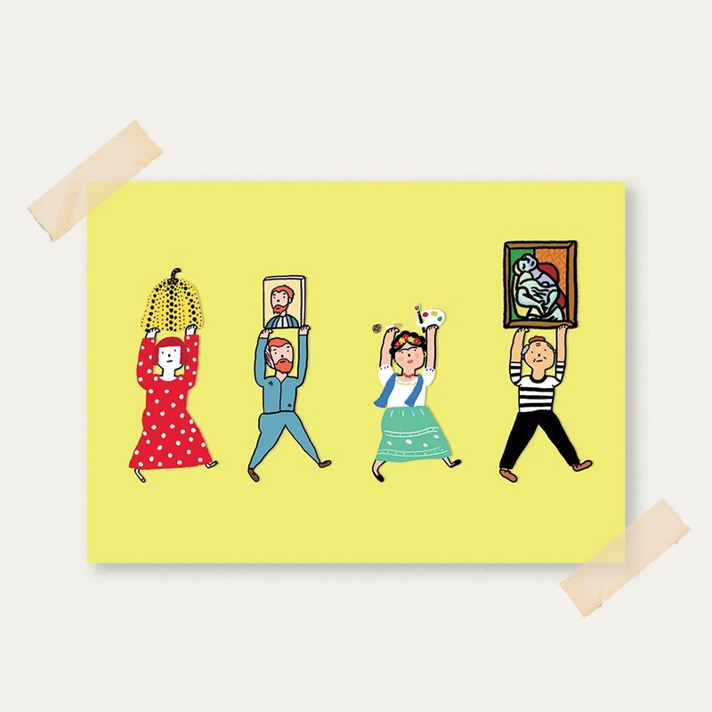 Postcard "A masterpiece" - 卡片/明信片 - 纸 多色