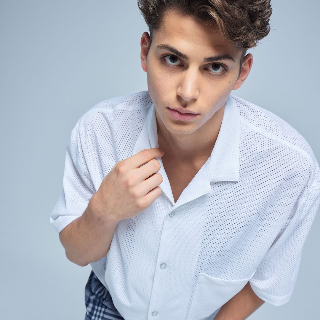 Stone'As EYELET FABRIC SHIRT / 白色透气网眼衬衫 - 男装衬衫 - 其他材质 白色
