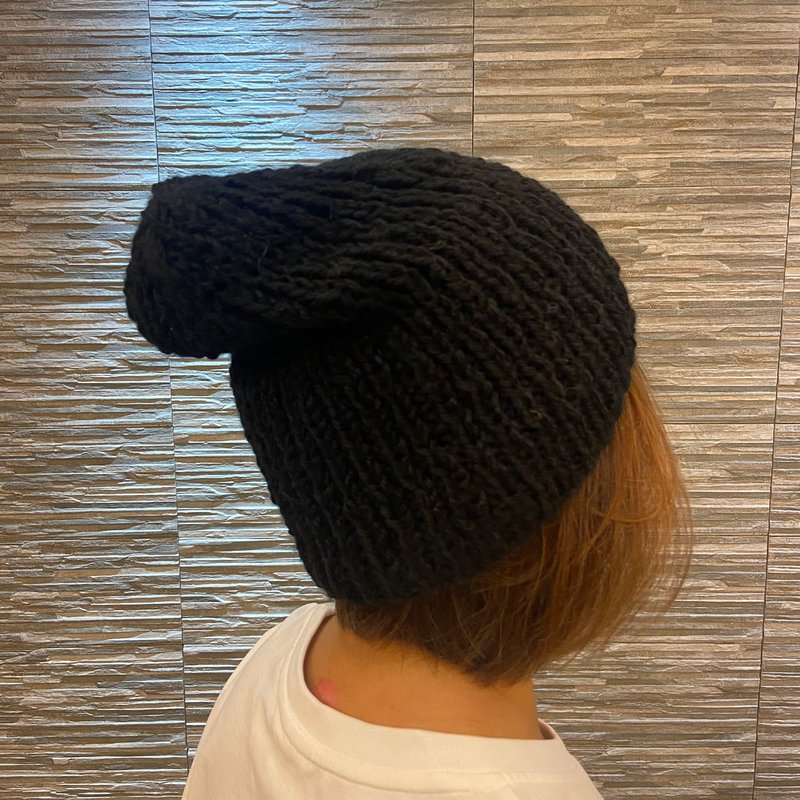 纯手工手织毛帽 - 南美羊驼/羊毛帽 共有三色 - 帽子 - 羊毛 多色