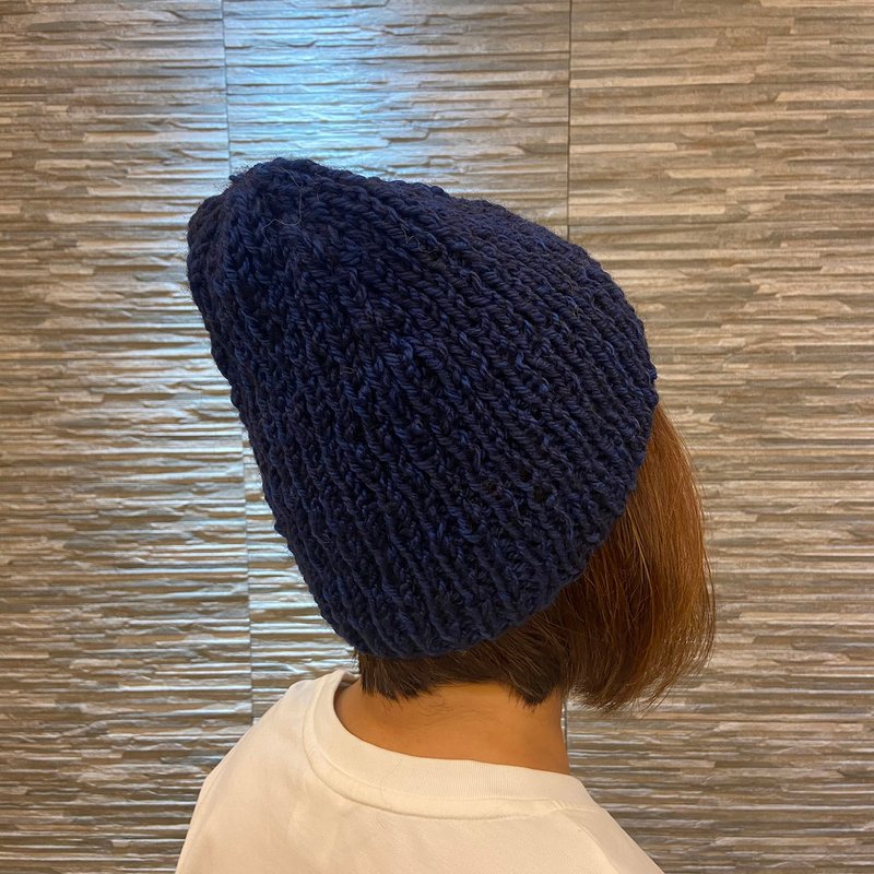 纯手工手织毛帽 - 南美羊驼/羊毛帽 共有三色 - 帽子 - 羊毛 多色