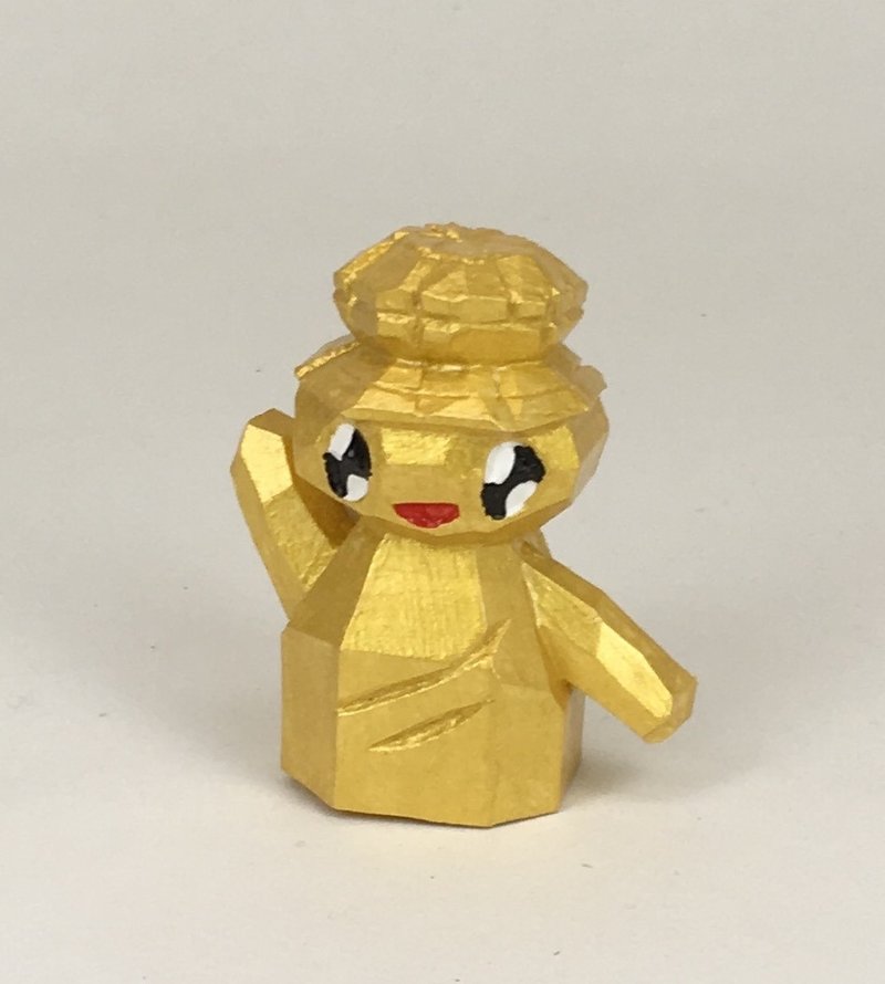 小佛像 - 玩偶/公仔 - 木头 金色