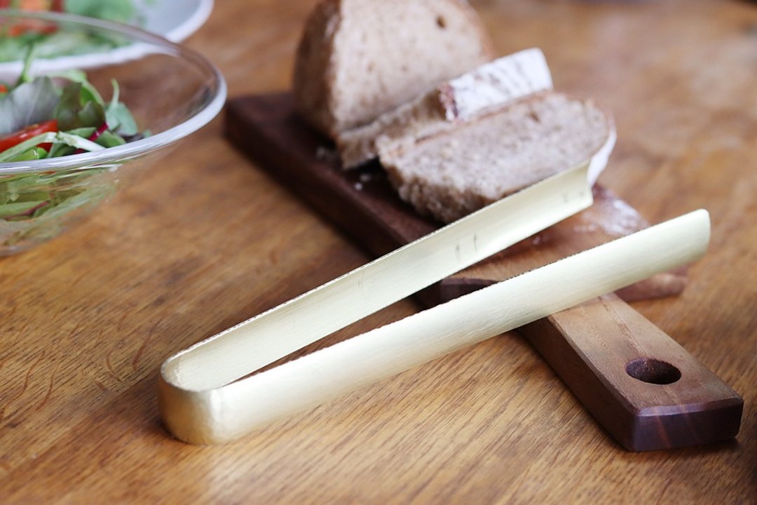 Brass server tongs - 餐刀/叉/匙组合 - 铜/黄铜 金色