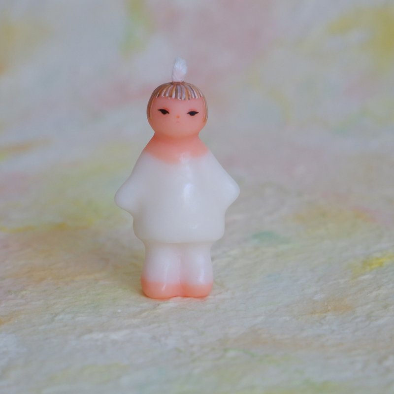 小宝宝 手工香薰蜡烛 白色宝宝 - 蜡烛/烛台 - 蜡 