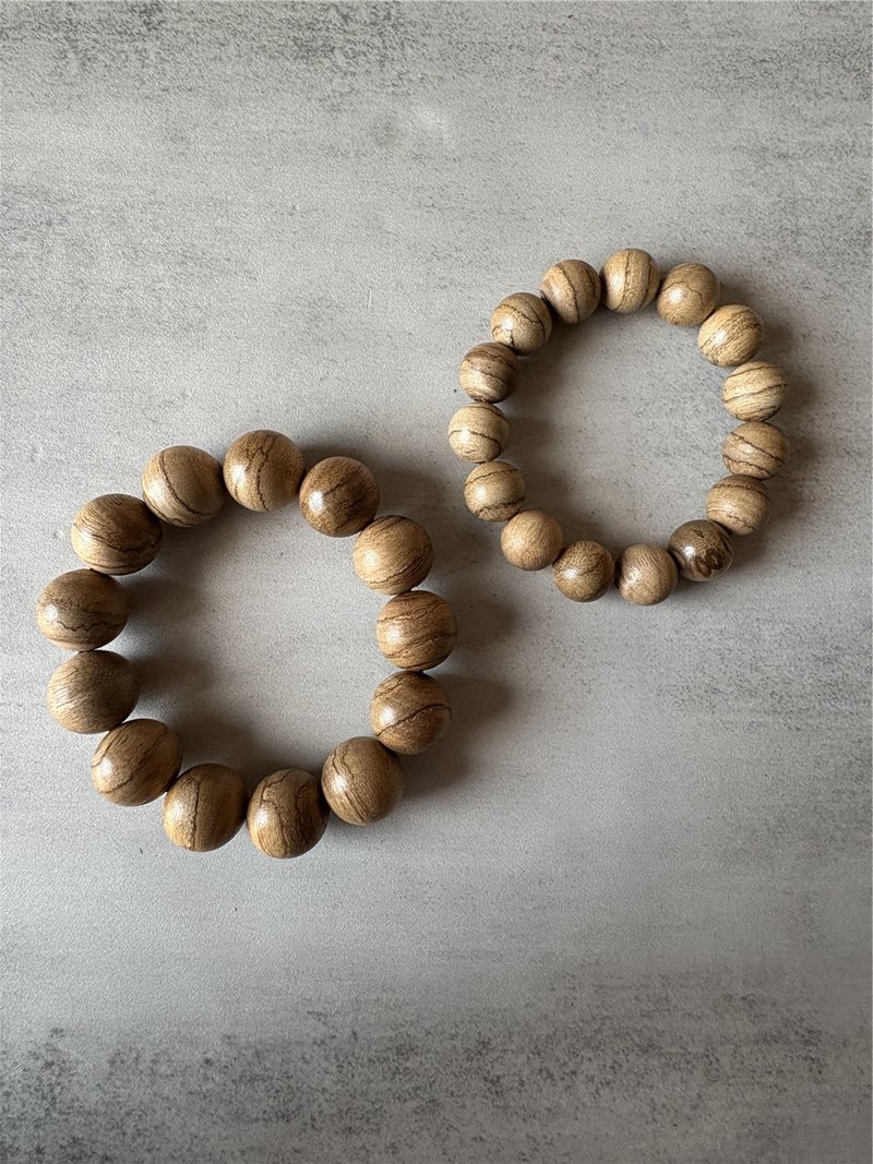 【圆珠重油款】野生安汶沉香单圈手串14-18mm - 手链/手环 - 其他材质 