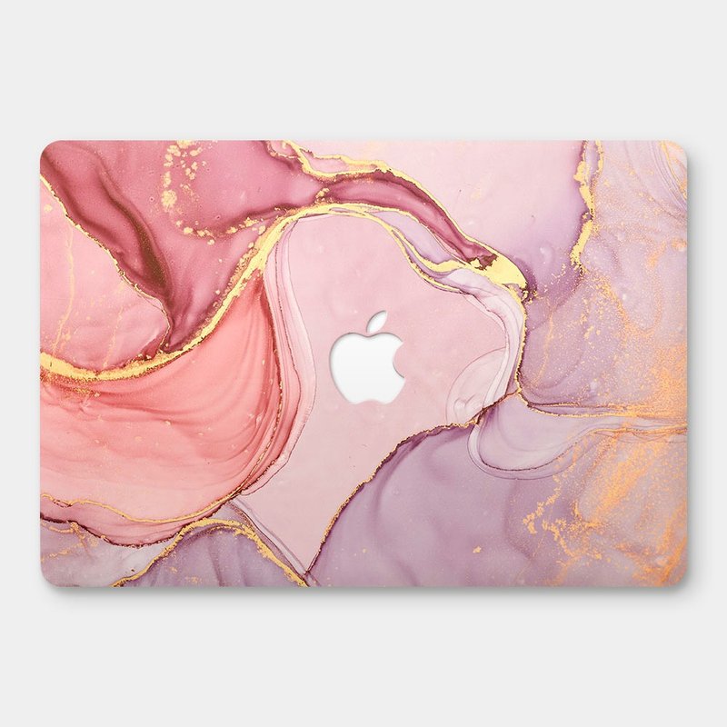 【现货A2681】粉色仿金边大理石 MacBook 超轻薄防刮保护壳 RS911 - 平板/电脑保护壳 - 塑料 粉红色