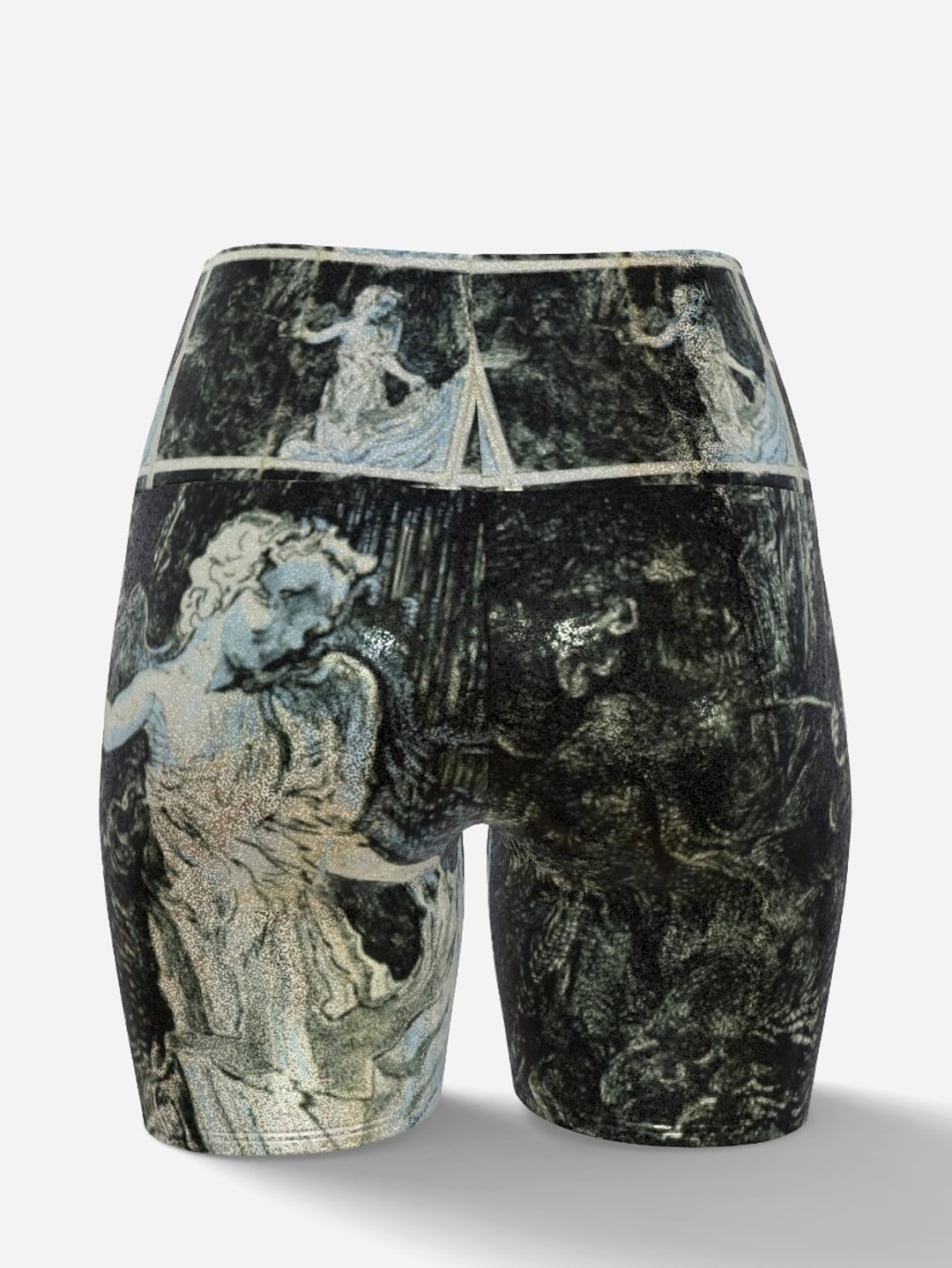 爱神暗影亮片瑜珈裤 吸湿排汗 Bernini Angel Glitter Yoga Short - 女装瑜珈服 - 聚酯纤维 金色