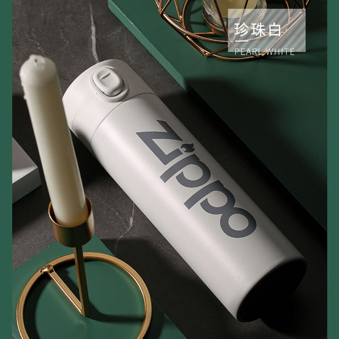 【ZIPPO官方旗舰店】城市系列-弹盖智能保温杯 450ml - 保温瓶/保温杯 - 不锈钢 