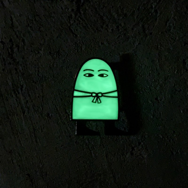 埃及文明系列 / 夜光特别版 / 不知名的神梅杰德 / - 徽章/别针 - 其他金属 黑色
