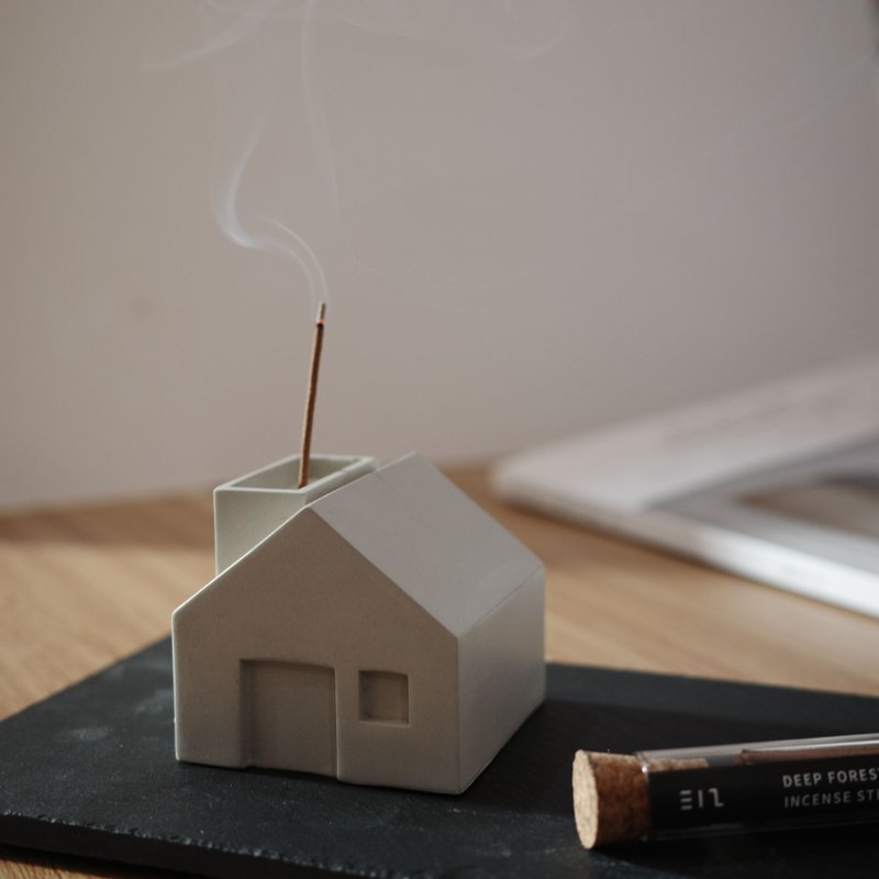 【圣诞送礼首选】水泥线香座 - 家 x 线香 - 香薰/精油/线香 - 水泥 灰色