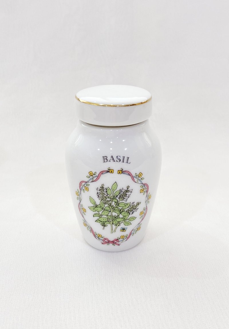 【好日恋物】 英国vintage jager blau 精美香料罐瓷器厨房小物BA - 收纳用品 - 瓷 白色