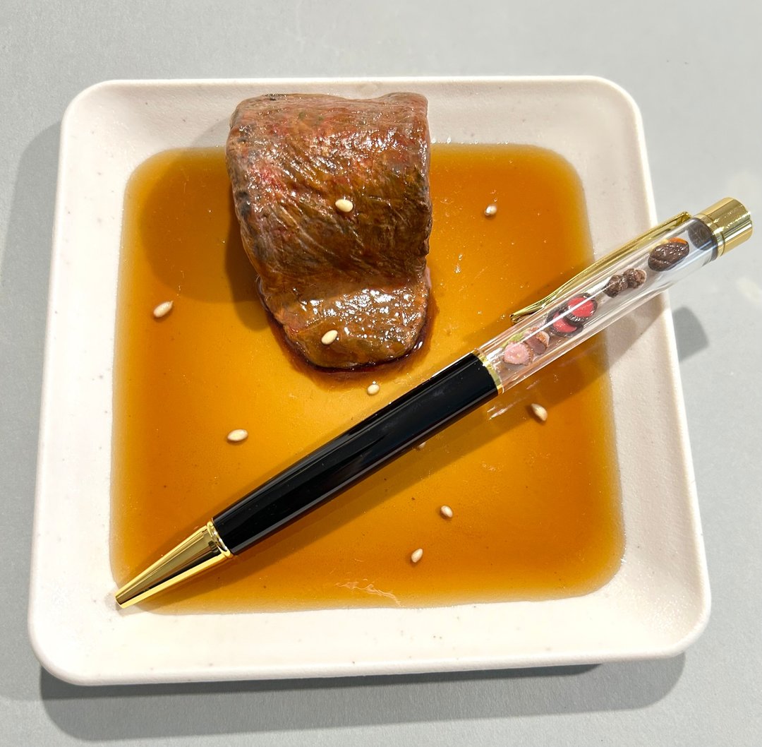 肉肉组 原子笔 & 小物收纳盘 - 圆珠笔/中性笔 - 粘土 黑色