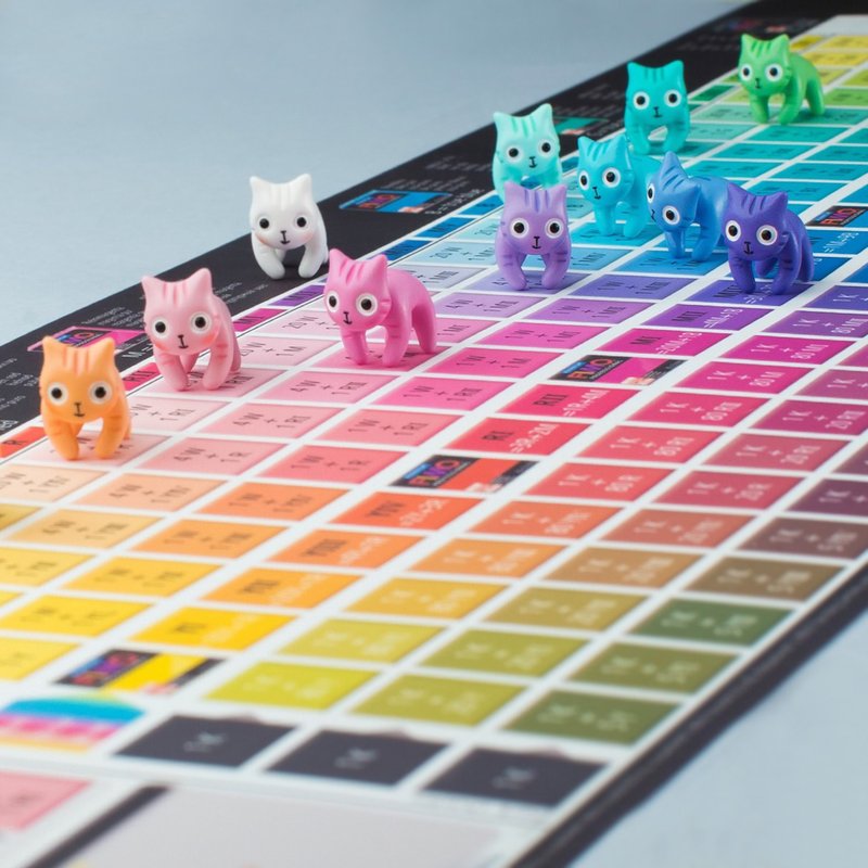 Rainbow Cats - Polymer Clay Earrings, Handmade&Handpaited - 耳环/耳夹 - 粘土 多色