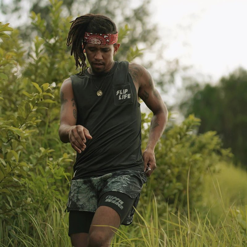 FEARLESS TANK TEE (Men) - 男装背心 - 棉．麻 黑色