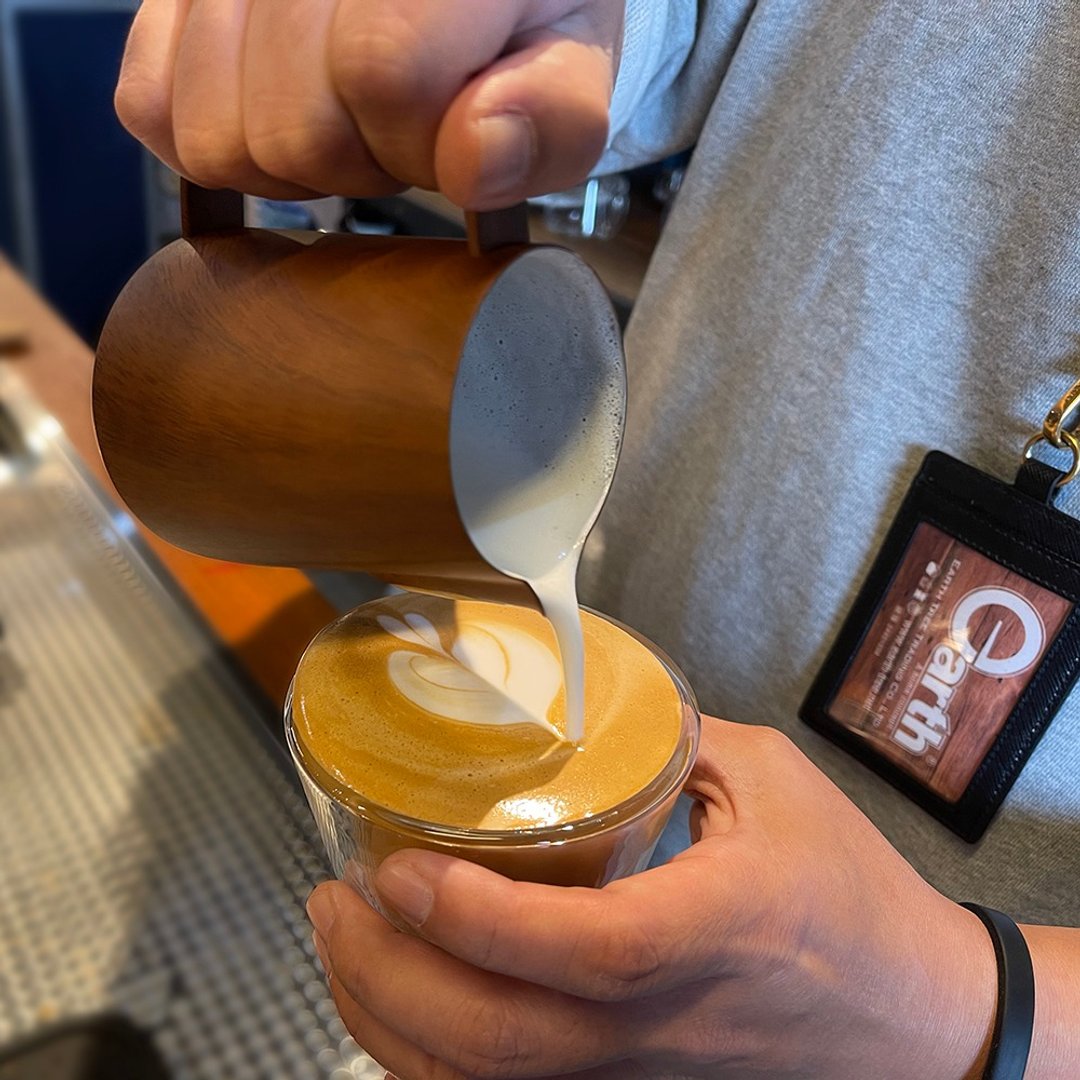 拉花杯 奶泡杯/304不锈钢材质/木纹款/内刻度/300 500ml - 咖啡壶/周边 - 不锈钢 咖啡色