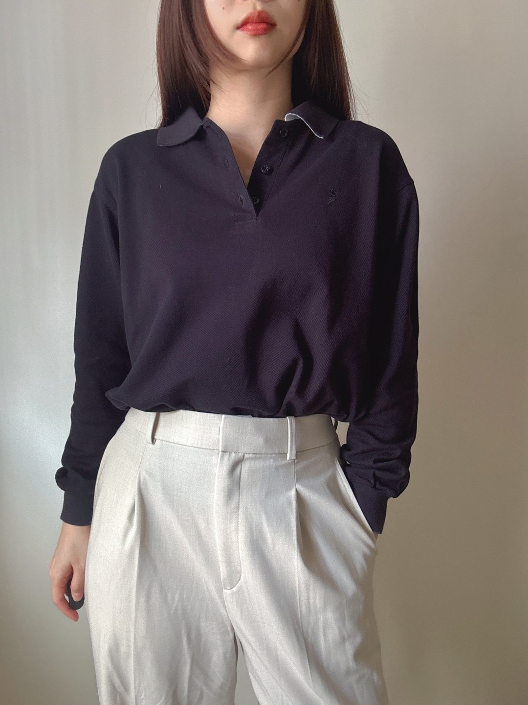 名牌古着 Chloe Polo 衫 全棉 Golf 高尔夫球服装 运动服 - 女装上衣 - 棉 黑色